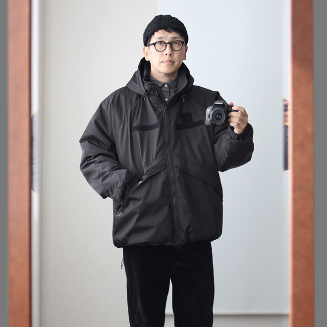 【ARMY TWILL】メッシュフーディ　黒 ARMY TWILL】メッシュフーディ 黒 ARMY TWILL / COTTON MESH HOODIE