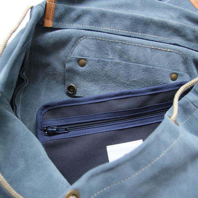 CAMP suede backpack by Bleu de Chauffe — Calame Palma
