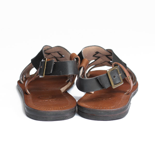 Caboclo / Leather Sandal - Black Fuzz