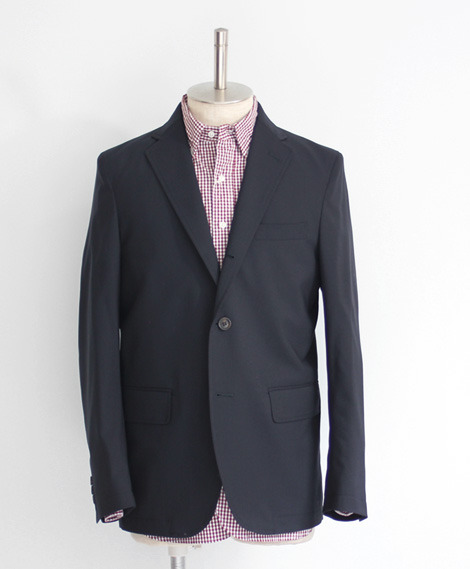 <35% OFF> D.C. White / Tailored Jacket - Summer Wool / Navy Fuzz