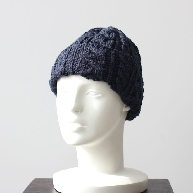 Highland 2000 / Cable Knit Cap - British Wool Fuzz