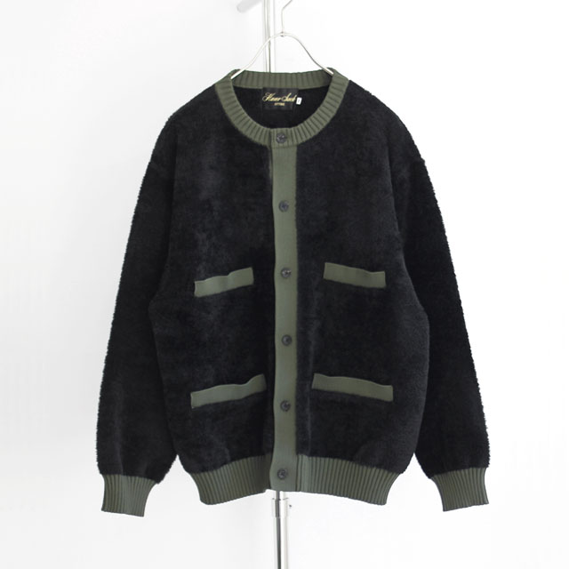 HAVERSACK Attire / 5G Feather Yarn Crew Neck Cardigan