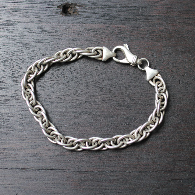 断捨離　ビンテージ？　アンティーク？　ブレスレット　MADE IN ITALI Vintage Accesarries / Siliver Chain Bracelet - FRANCE